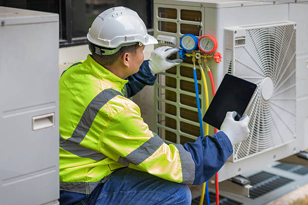 Professional Hvac technician working in May, TX